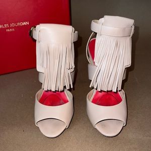 CHARLES JOURDAN Fringe Pumps